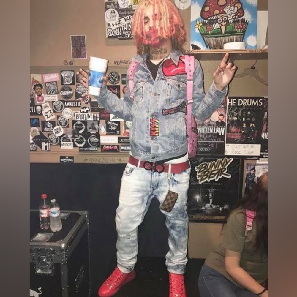Lil Pump mcm backpack